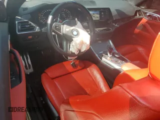 2022 BMW M4 Competition xDrive with VIN WBS43AZ01NCK23924, listed as a Copart auction lot 70023244 with 12,676 mi miles and Salvage Title. Bid and sale history available at carsss.com. Image 8.