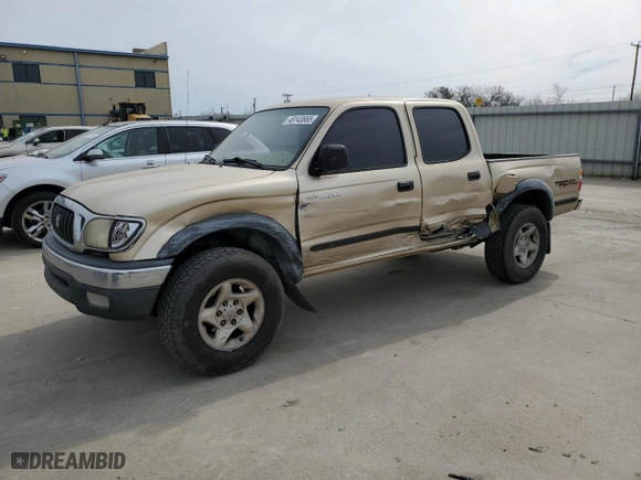 2001 Toyota Tacoma PreRunner with VIN 5TEGN92N11Z822336, listed as a Copart auction lot 48143665 with 249,491 mi miles and Salvage Title. Bid and sale history available at carsss.com. Image 1.