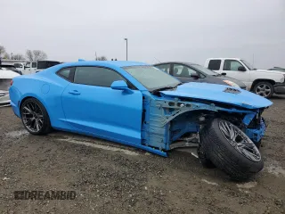 2023 Chevrolet Camaro LT1 with VIN 1G1FF1R7XP0101709, listed as a Copart auction lot 43611765 with 18,974 mi miles and Salvage Title. Bid and sale history available at DreamBid. Image 4.