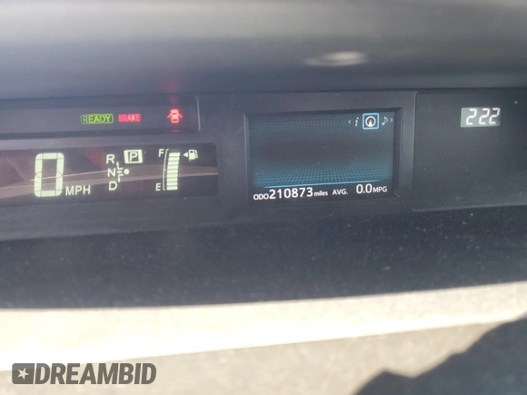 2015 Toyota Prius Two with VIN JTDZN3EU4FJ036895, listed as a Copart auction lot 56140115 with 210,873 mi miles and Clean Title. Bid and sale history available at DreamBid. Image 9.