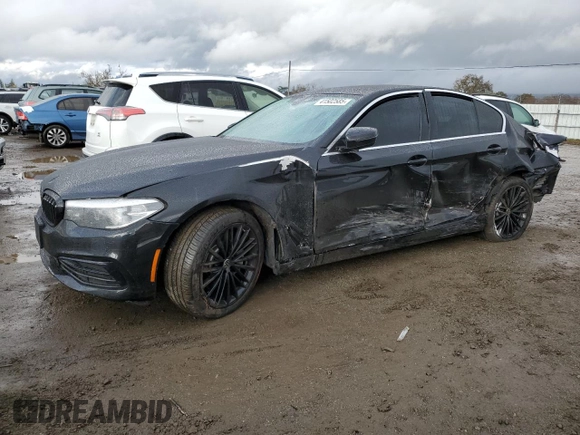 2019 BMW 5 Series 530i with VIN WBAJA5C52KWW13904, listed as a Copart auction lot 41502585 with 43,912 mi miles and Salvage Title. Bid and sale history available at DreamBid. Image 1.