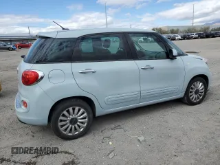 2014 FIAT 500L Easy with VIN ZFBCFABH6EZ020375, listed as a Copart auction lot 49084175 with 106,992 mi miles and Salvage Title. Bid and sale history available at carsss.com. Image 3.