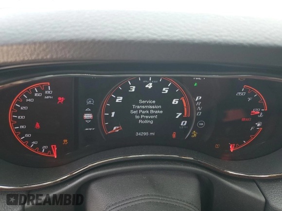 2020 Dodge Durango SRT with VIN 1C4SDJGJ1LC355912, listed as a Copart auction lot 68905324 with 34,295 mi miles and Non Repairable. Bid and sale history available at DreamBid. Image 9.