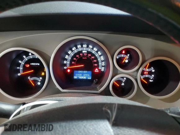 2008 Toyota Tundra 4WD Truck LTD with VIN 5TBBV58118S493340, listed as a Copart auction lot 58862804 with 148,435 mi miles and Salvage Title. Bid and sale history available at carsss.com. Image 9.