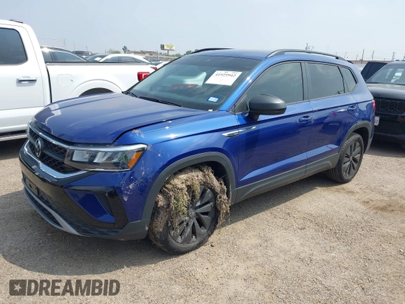 2024 Volkswagen Taos S с VIN 3VV5X7B26RM113472, выставлен на аукционе IAAI как лот 41925942 с пробегом 7 232 миль миль и . История ставок и продаж доступна на DreamBid. Изображение 2.