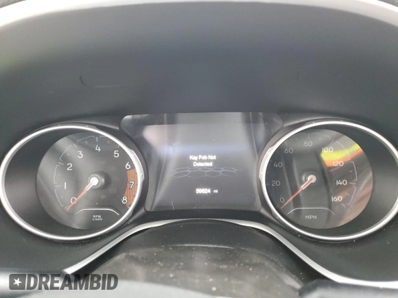 2018 Jeep Compass Limited with VIN 3C4NJDCBXJT470838, listed as a Copart auction lot 82395074 with 59,624 mi miles and Non Repairable. Bid and sale history available at DreamBid. Image 9.