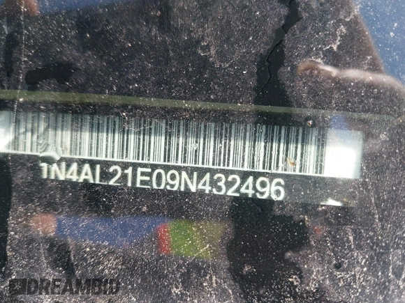 2009 Nissan Altima S with VIN 1N4AL21E09N432496, listed as a IAAI auction lot 42073322 with Not Provided miles and . Bid and sale history available at DreamBid. Image 9.