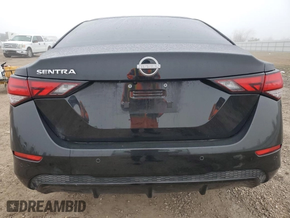 2025 Nissan Sentra S with VIN 3N1AB8BV0SY244572, listed as a Copart auction lot 43288725 with 3,790 mi miles and Salvage Title. Bid and sale history available at DreamBid. Image 6.