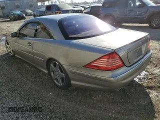 2003 Mercedes-Benz CL-Class 5.0L with VIN WDBPJ75J83A036943, listed as a Copart auction lot 46193905 with 140,197 mi miles and Salvage Title. Bid and sale history available at carsss.com. Image 2.