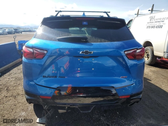 2020 Chevrolet Blazer RS with VIN 3GNKBKRS3LS624009, listed as a Copart auction lot 51713845 with 45,945 mi miles and Salvage Title. Bid and sale history available at carsss.com. Image 6.