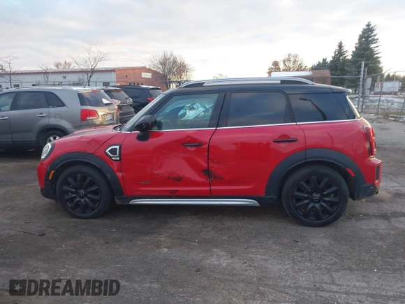 2022 MINI Countryman Cooper S with VIN WMZ83BR09N3N51641, listed as a IAAI auction lot 41003895 with 20,720 mi miles and . Bid and sale history available at DreamBid. Image 14.