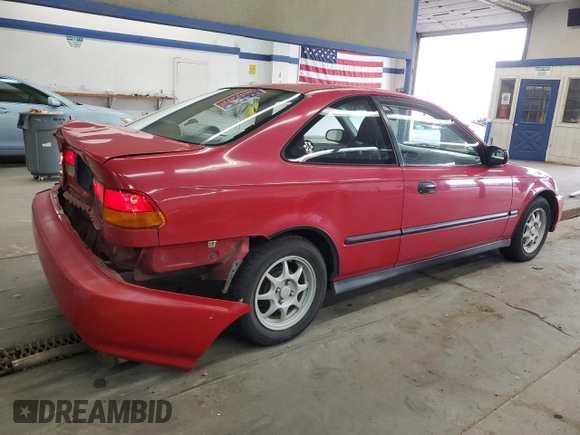 1998 Honda Civic HX with VIN 1HGEJ7128WL101968, listed as a Copart auction lot 51053835 with 297,230 mi miles and Salvage Title. Bid and sale history available at carsss.com. Image 3.