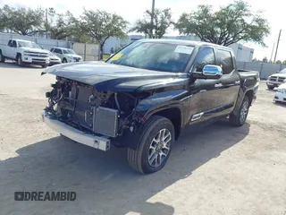 2024 Toyota Tundra 1794 Edition with VIN 5TFMA5DB2RX173868, listed as a IAAI auction lot 41149470 with 11,391 mi miles and . Bid and sale history available at DreamBid. Image 19.