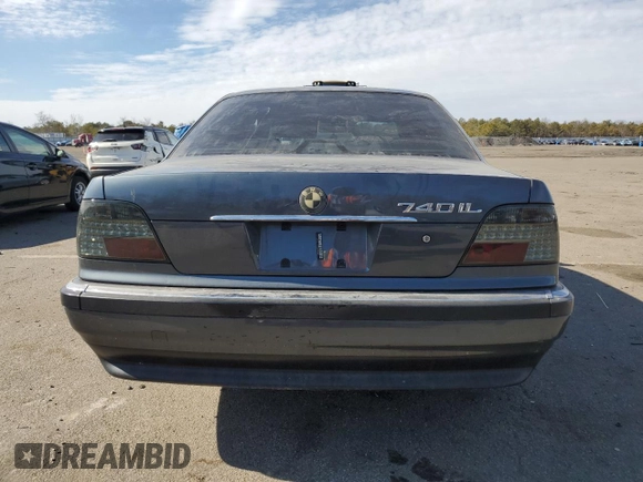 1999 BMW 7 Series 740il with VIN WBAGH8336XDP01928, listed as a Copart auction lot 46173335 with 186,943 mi miles and Salvage Title. Bid and sale history available at carsss.com. Image 6.