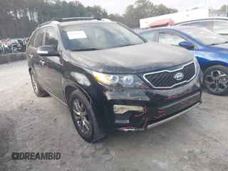 2012 Kia Sorento SX with VIN 5XYKW4A29CG261026, listed as a IAAI auction lot 41508403 with 202,356 mi miles. Bid and sale history available at carsss.com. Image 1.