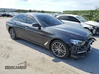 2018 BMW 5 Series 530e with VIN WBAJA9C58JG623272, listed as a Copart auction lot 56297454 with 76,161 mi miles and Non repairable. Bid and sale history available at DreamBid. Image 4.