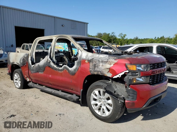 2022 Chevrolet Silverado 1500 Custom with VIN 1GCPWBEK4NZ236768, listed as a Copart auction lot 53791165 with Not Provided miles and Non Repairable. Bid and sale history available at DreamBid. Image 4.
