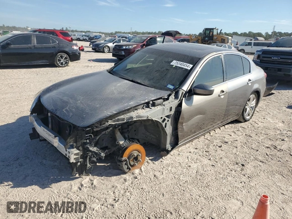 2015 Infiniti Q40 with VIN JN1CV6AP1FM500430, listed as a Copart auction lot 75240454 with 75,222 mi miles and Salvage Title. Bid and sale history available at carsss.com. Image 1.
