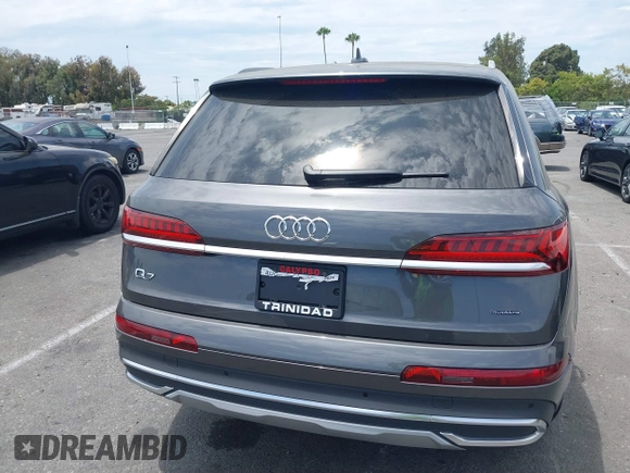 2023 Audi Q7 Premium Plus with VIN WA1LCBF74PD006448, listed as a IAAI auction lot 39876273 with 22,295 mi miles and . Bid and sale history available at DreamBid. Image 15.