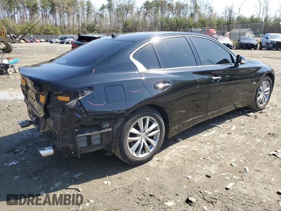 2016 Infiniti Q50 2.0t Premium with VIN JN1CV7AR9GM253313, listed as a Copart auction lot 50924685 with 53,965 mi miles and Salvage Title. Bid and sale history available at carsss.com. Image 3.