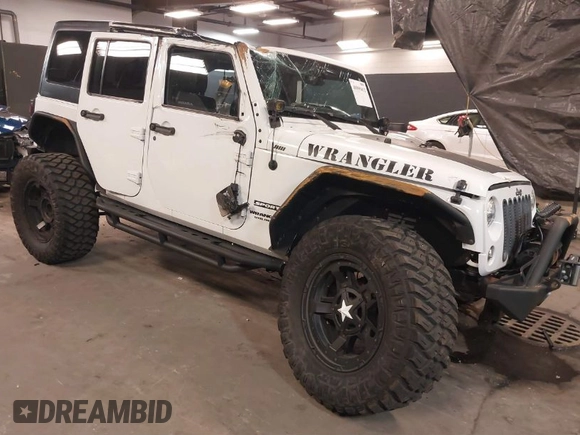 2017 Jeep Wrangler Unlimited Sport with VIN 1C4BJWDG9HL565213, listed as a IAAI auction lot 40999452 with 50,586 mi miles. Bid and sale history available at carsss.com. Image 1.