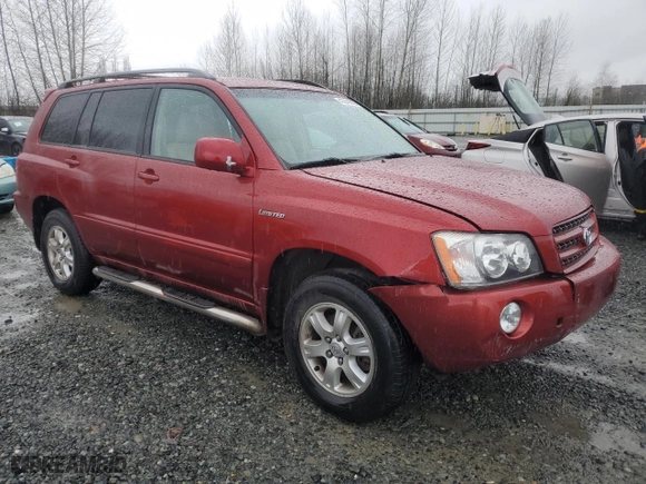 2002 Toyota Highlander with VIN JTEHF21A720078519, listed as a Copart auction lot 47049295 with 129,897 mi miles and Salvage Title. Bid and sale history available at carsss.com. Image 4.