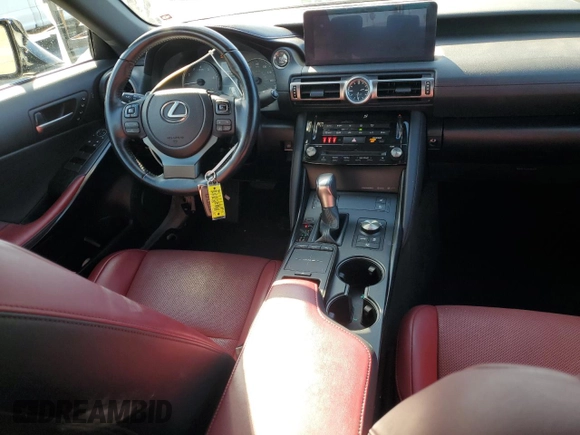 2022 Lexus IS with VIN JTHDA1D25N5120403, listed as a Copart auction lot 46467625 with 43,299 mi miles and Salvage Title. Bid and sale history available at carsss.com. Image 8.