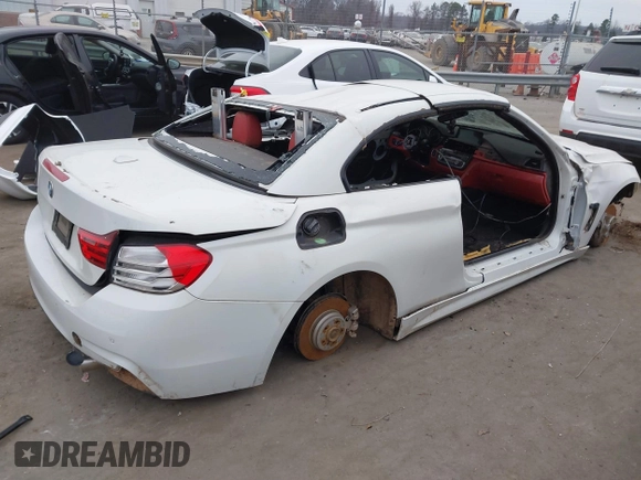 2015 BMW 4 Series 435i with VIN WBA3T3C59FP738440, listed as a IAAI auction lot 41158801 with 158,130 mi miles and . Bid and sale history available at carsss.com. Image 4.