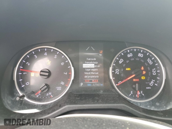 2020 Toyota RAV4 LE with VIN 2T3H1RFV7LC072029, listed as a Copart auction lot 46343735 with 57,507 mi miles and Non Repairable. Bid and sale history available at DreamBid. Image 9.