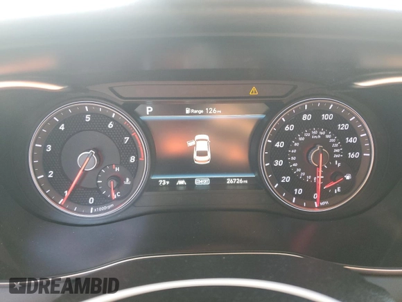 2020 Genesis G70 2.0T z VIN KMTG64LAXLU056650, wystawiony jako Copart lot #79948164 z przebiegiem 26 726 mil mil oraz Szkoda całkowita • Salvage title. Historia ofert i sprzedaży dostępna na DreamBid. Obrazek 9.