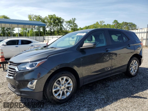 2021 Chevrolet Equinox LS z VIN 2GNAXHEV5M6144649, wystawiony jako Copart lot #54565055 z przebiegiem 61 987 mil mil oraz Szkoda całkowita • Salvage title. Historia ofert i sprzedaży dostępna na DreamBid. Obrazek 1.