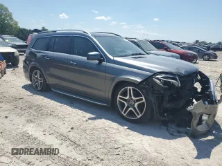2018 Mercedes-Benz GLS 550 with VIN 4JGDF7DE7JB025977, listed as a Copart auction lot 54705295 with 82,065 mi miles and Salvage title. Bid and sale history available at DreamBid. Image 4.