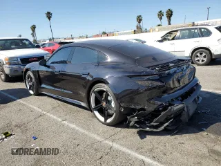 2020 Porsche Taycan Turbo with VIN WP0AC2Y16LSA71591, listed as a Copart auction lot 46949625 with 36,178 mi miles and Salvage title. Bid and sale history available at DreamBid. Image 2.