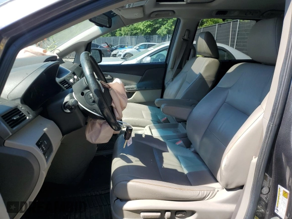 2012 Honda Odyssey EX-L with VIN 5FNRL5H69CB019771, listed as a Copart auction lot 59333624 with 197,203 mi miles and Salvage Title. Bid and sale history available at carsss.com. Image 7.