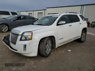 2014 GMC Terrain Denali z VIN 2GKFLZE38E6318203, wystawiony jako Copart lot #46249335 z przebiegiem 127 687 mil mil oraz Szkoda całkowita • Salvage title. Historia ofert i sprzedaży dostępna na DreamBid. Obrazek 1.