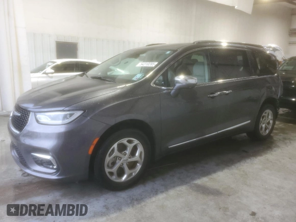 2021 Chrysler Pacifica Limited z VIN 2C4RC3GG7MR587036, wystawiony jako Copart lot #54310285 z przebiegiem 94 300 mil mil oraz Szkoda całkowita • Salvage title. Historia ofert i sprzedaży dostępna na DreamBid. Obrazek 1.