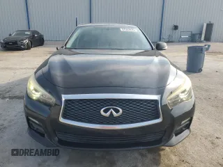 2014 Infiniti Q50 Hybrid Premium z VIN JN1AV7AP7EM690200, wystawiony jako Copart lot #57502835 z przebiegiem 144 447 mil mil oraz Nie do naprawy. Historia ofert i sprzedaży dostępna na DreamBid. Obrazek 5.