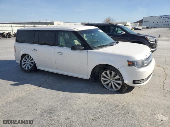 2016 Ford Flex SEL with VIN 2FMGK5C81GBA19426, listed as a Copart auction lot 49424985 with 114,505 mi miles and Salvage Title. Bid and sale history available at carsss.com. Image 4.
