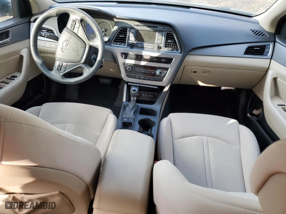 2015 Hyundai Sonata 2.4L SE with VIN 5NPE24AF5FH163846, listed as a Copart auction lot 44414695 with 0 mi miles and Salvage Title. Bid and sale history available at carsss.com. Image 8.
