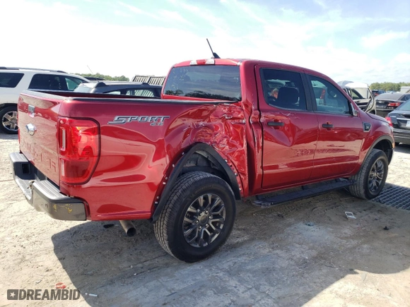 2021 Ford Ranger XL with VIN 1FTER4FH7MLD15155, listed as a Copart auction lot 52147895 with 66,526 mi miles and Salvage Title. Bid and sale history available at carsss.com. Image 3.