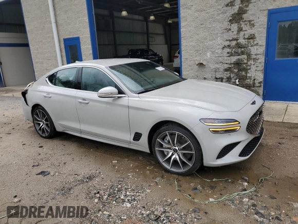 2025 Genesis G70 2.5T with VIN KMTG34SC2SU153528, listed as a Copart auction lot 64595435 with 18,752 mi miles and Clean title. Bid and sale history available at DreamBid. Image 4.