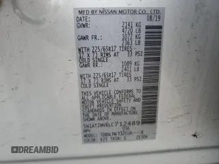 2020 Nissan Rogue S with VIN 5N1AT2MV6LC712489, listed as a Copart auction lot 54721915 with 74,681 mi miles and Salvage Title. Bid and sale history available at carsss.com. Image 14.
