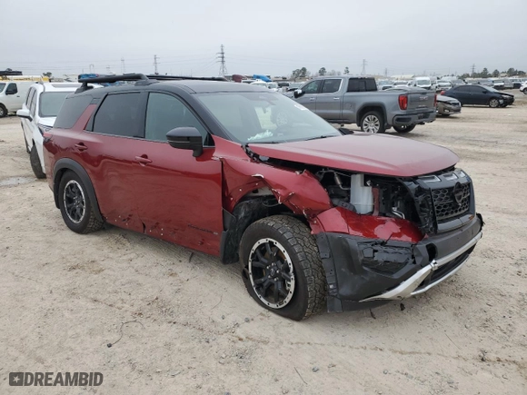 2024 Nissan Pathfinder SV with VIN 5N1DR3BD2RC310148, listed as a Copart auction lot 45685355 with 7,335 mi miles and Salvage Title. Bid and sale history available at carsss.com. Image 4.