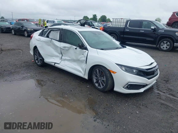 2020 Honda Civic Sedan EX-L with VIN 19XFC1F76LE004643, listed as a IAAI auction lot 41928293 with 31,251 mi miles. Bid and sale history available at carsss.com. Image 1.