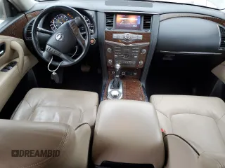 2017 Nissan Armada Platinum with VIN JN8AY2NE4H9704307, listed as a Copart auction lot 85791644 with 79,712 mi miles and Salvage Title. Bid and sale history available at carsss.com. Image 8.