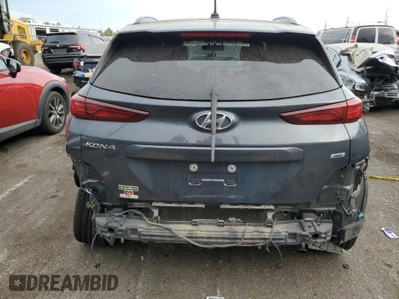 2020 Hyundai Kona SEL with VIN KM8K2CAA7LU564829, listed as a Copart auction lot 76474794 with 92,729 mi miles and Non Repairable. Bid and sale history available at carsss.com. Image 6.