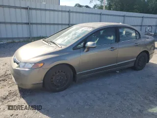 2006 Honda Civic LX z VIN 1HGFA165X6L123586, wystawiony jako Copart lot #54845625 z przebiegiem 105 445 mil mil oraz Szkoda całkowita • Salvage title. Historia ofert i sprzedaży dostępna na DreamBid. Obrazek 1.