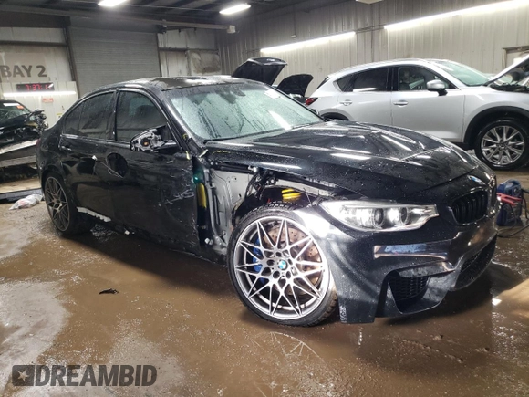 2016 BMW M3 with VIN WBS8M9C58G5E68621, listed as a Copart auction lot 49406365 with 34,638 mi miles and Salvage title. Bid and sale history available at DreamBid. Image 4.