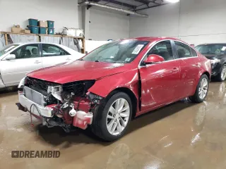 2014 Buick Regal with VIN 2G4GK5EX5E9299263, listed as a Copart auction lot 50258925 with 33,127 mi miles and Salvage title. Bid and sale history available at DreamBid. Image 1.