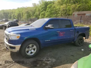 2019 Ram 1500 Big Horn with VIN 1C6RRFFG5KN823654, listed as a Copart auction lot 54113845 with 113,409 mi miles and Salvage title. Bid and sale history available at DreamBid. Image 1.